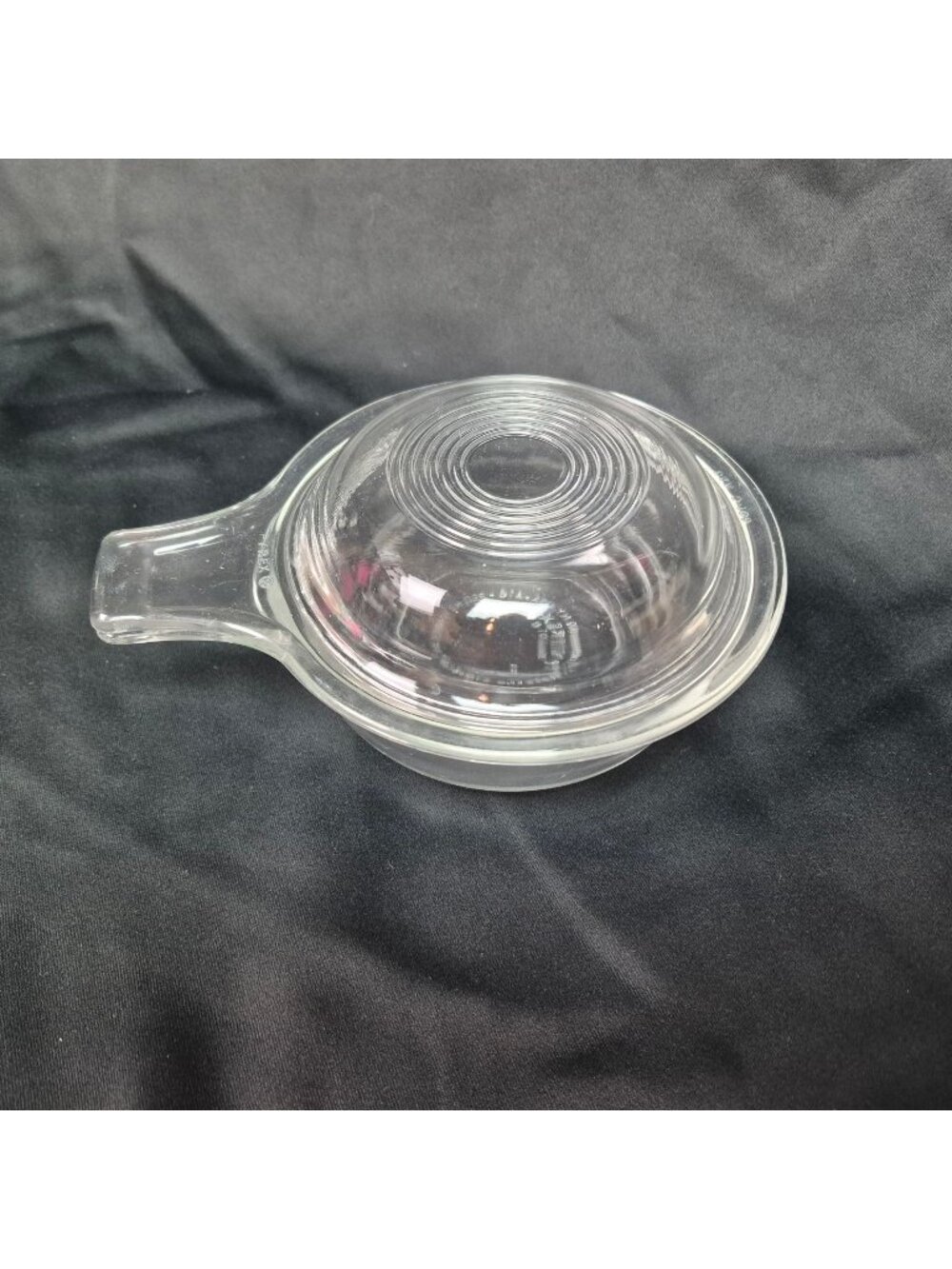 Pyrex Grab It Clear Glass 601-B & 601-C A23 2 1/3cup 550ml Covered Bowl & Lid